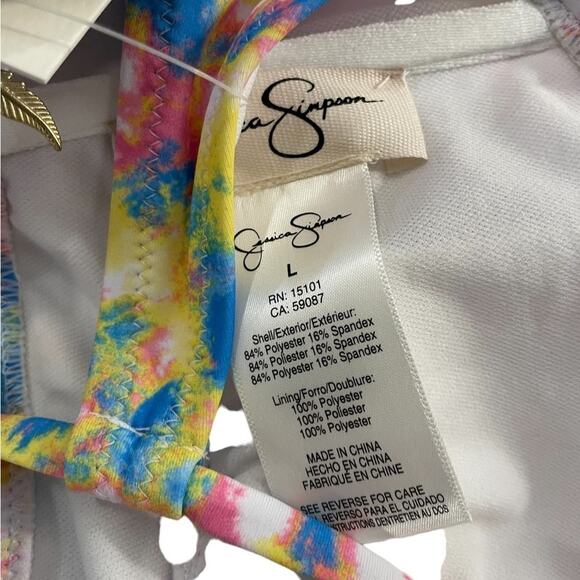 NWT tie dye bikini top size large - Picture 4 of 6